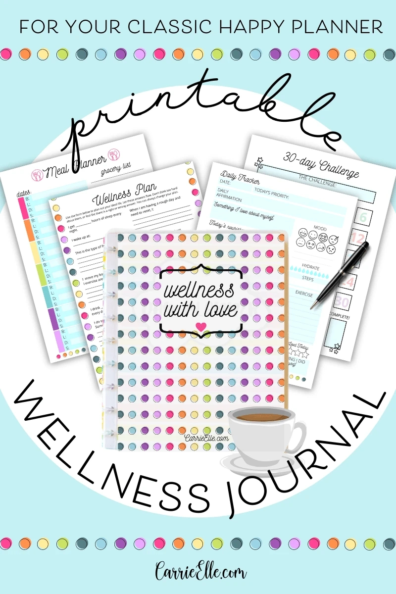Free Printable Wellness Planner Inserts For Classic Happy Planner regarding Free Printables For the Happy Planner