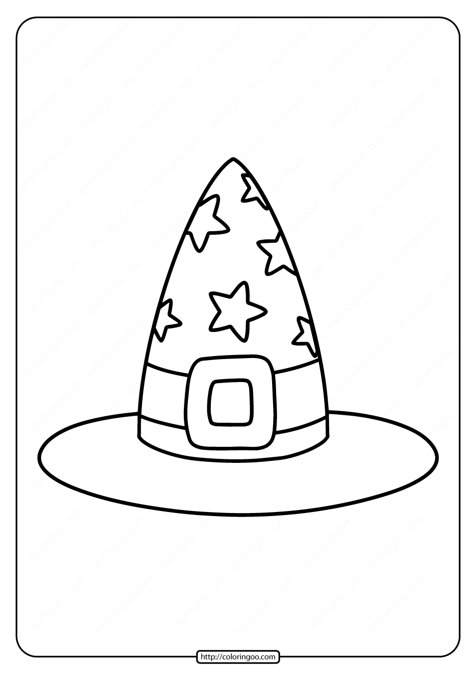 Free Printable Witch&amp;#039;S Hat Coloring Pages with Free Printable Witches Hat