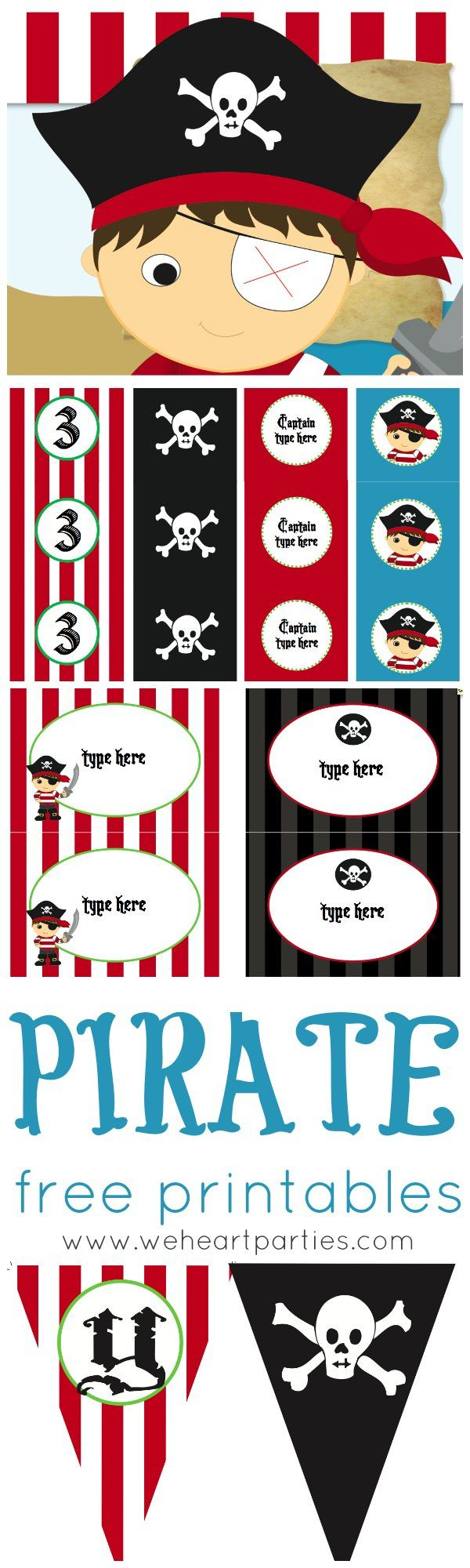 Free Printables Pirate Party Free Printables (Editable!) for Free Pirate Party Printables