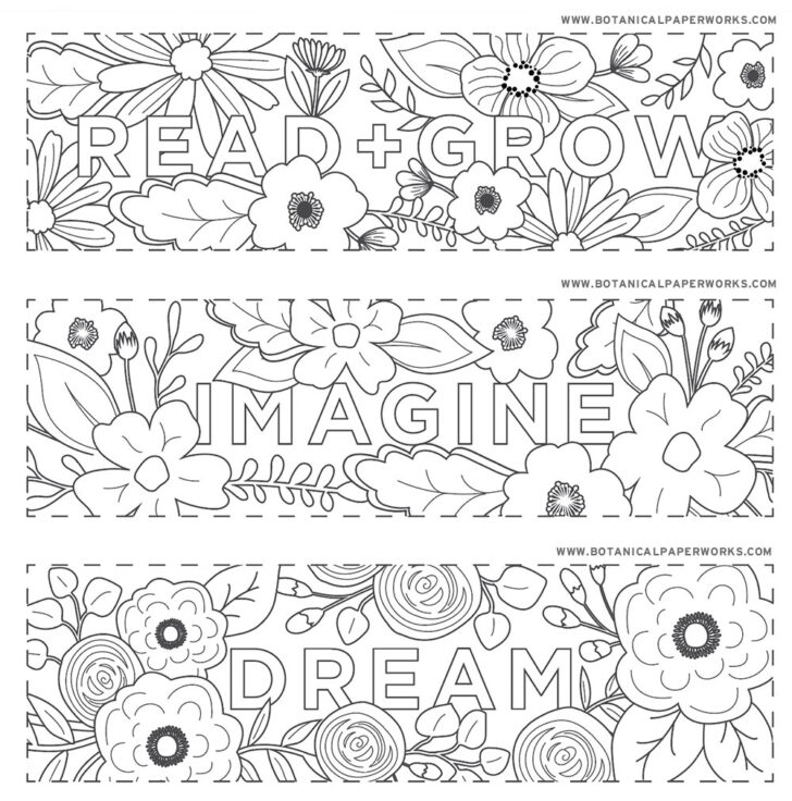 Free Printable Spring Bookmarks