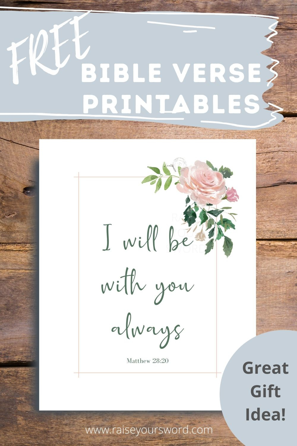 Free Printables - with Free Printable Scripture Art