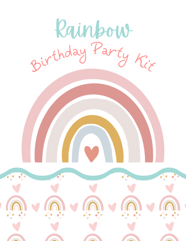 Free Rainbow Birthday Party Printables - Fun Printable Freebies inside Rainbow Party Free Printables