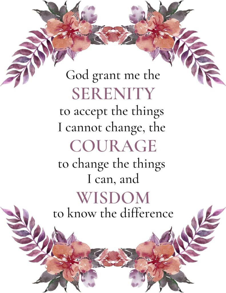 Free Serenity Prayer Printables intended for Full Serenity Prayer Printable Free