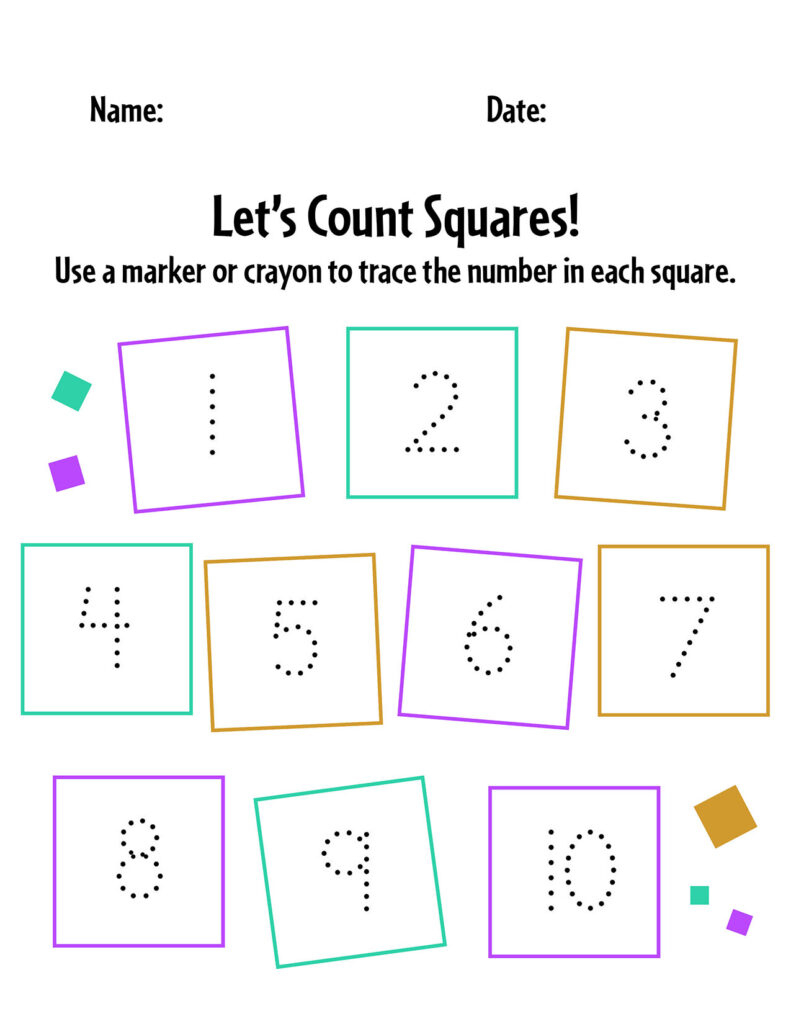 Free Square Worksheets For Preschool! ⋆ The Hollydog Blog inside Printable Square Worksheet For Preschool
