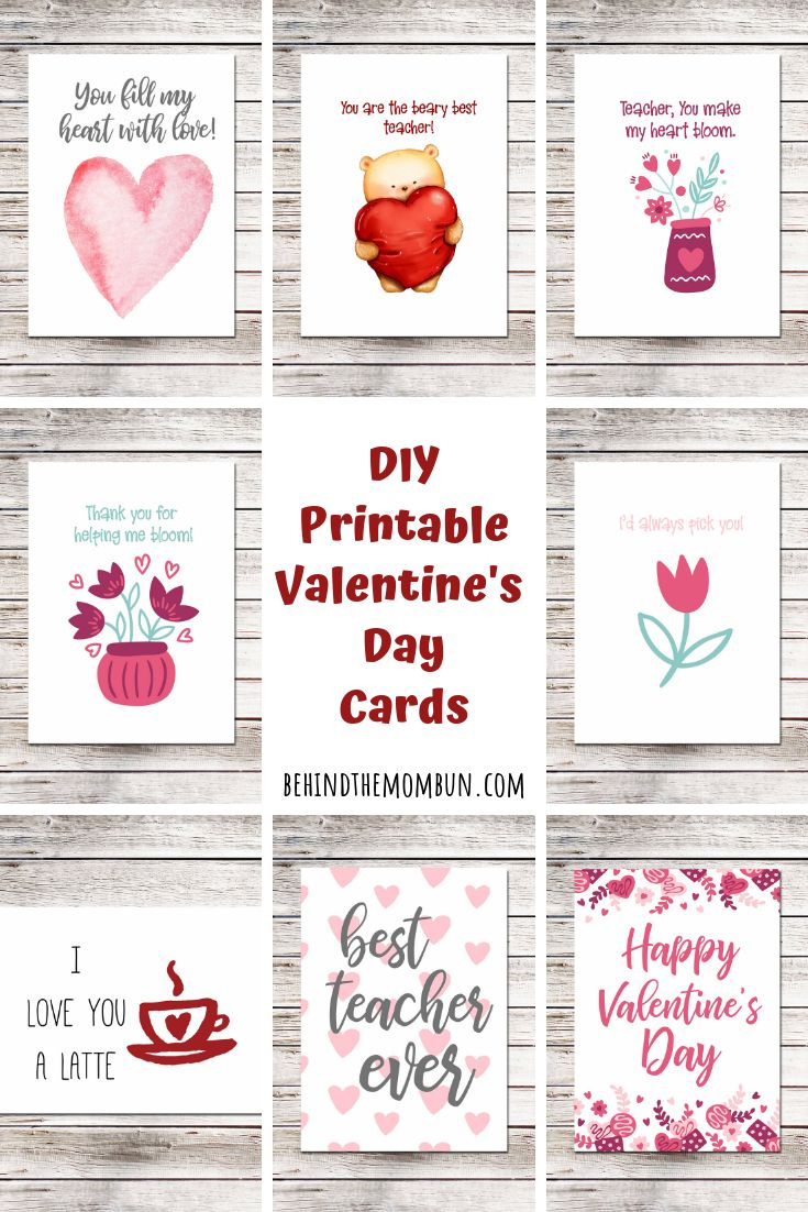 Free Teacher Appreciation Cards For Valentine&amp;#039;S Day intended for Printable Teacher Valentine Cards Free