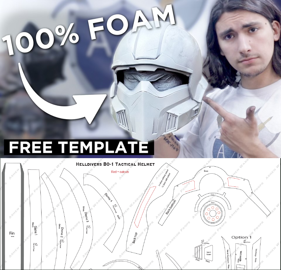 Free Templates — Ashen Warrior Props with regard to Printable Free Foam Helmet Template