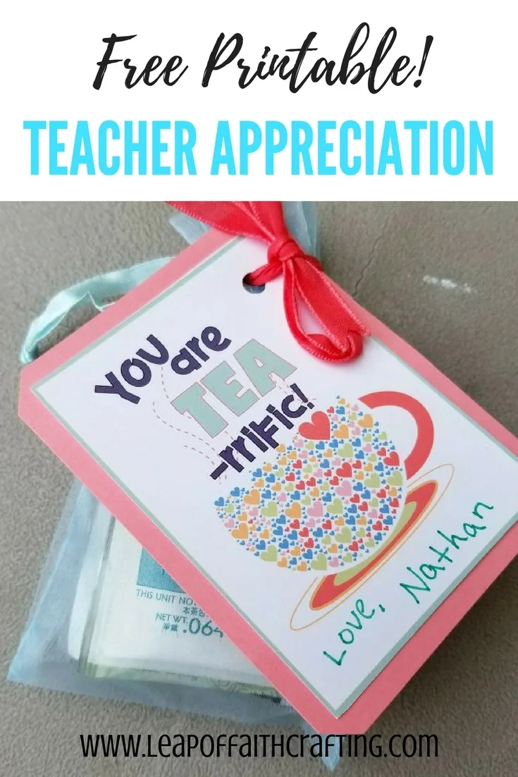 Free You Are Tea-Riffic And Thanks For Helping Me Bloom Printables with You&amp;amp;#039;re Tea Riffic Free Printable