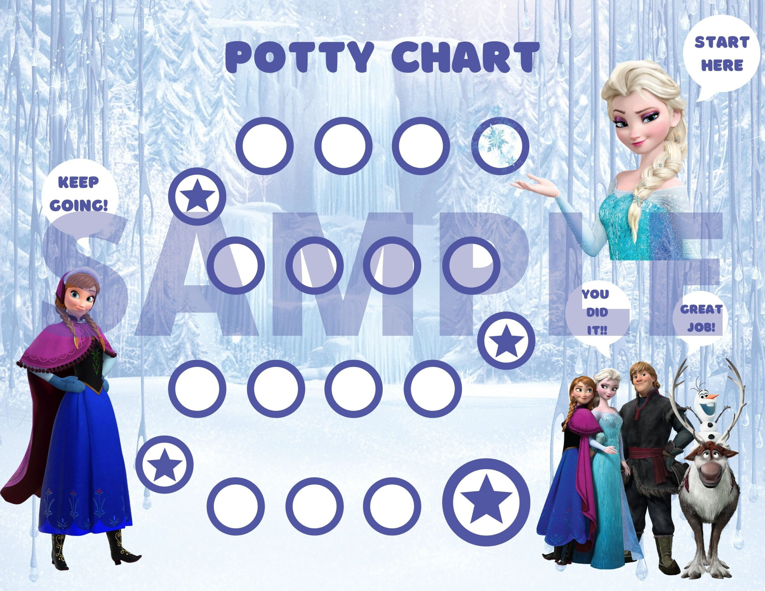 Frozen Potty Chart | Frozen Reward Chart | Frozen Task Chart pertaining to Free Printable Frozen Potty Training Chart