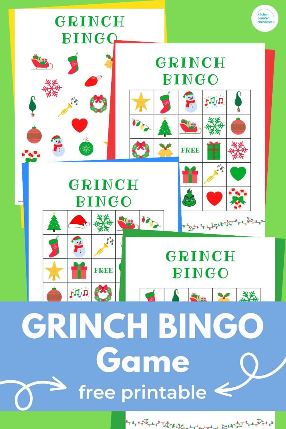 Fun Grinch Bingo Printable Game within Grinch Bingo Free Printable