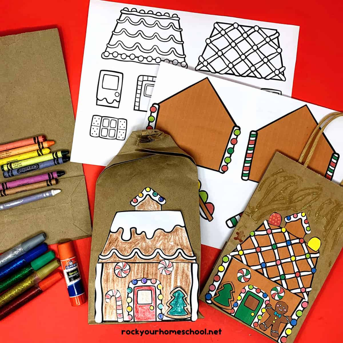 Gingerbread House Printables: How To Use For Holiday Fun (Free with regard to Paper Bag Gingerbread House Free Printable