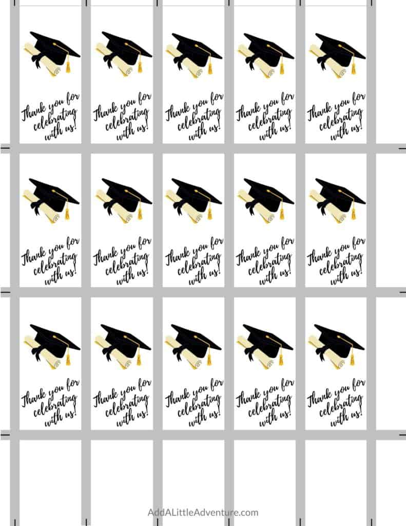 Graduation Candy Bar Wrappers - Free Printables - Add A Little throughout Graduation Candy Bar Wrappers Free Printable