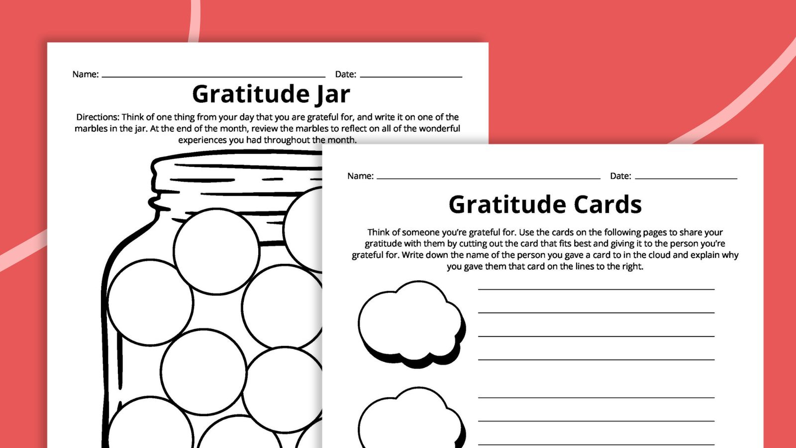 Gratitude Worksheets (Free Printables) in Free Printable Gratitude Worksheets