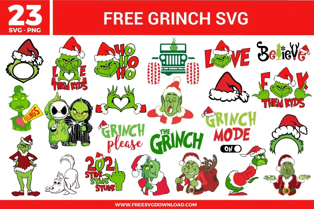 Grinch Free Svg Files | Free Svg Download within Free Printable Grinch Clipart