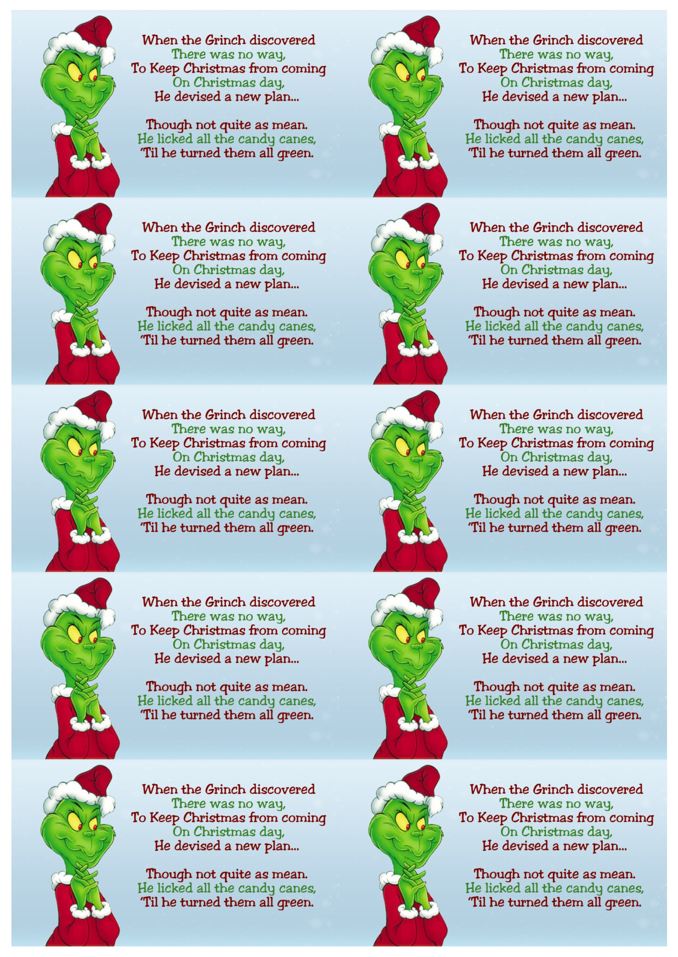 Grinch Pills Tags - 10 Free Pdf Printables | Printablee for Free Printable Grinch Candy Cane Tags
