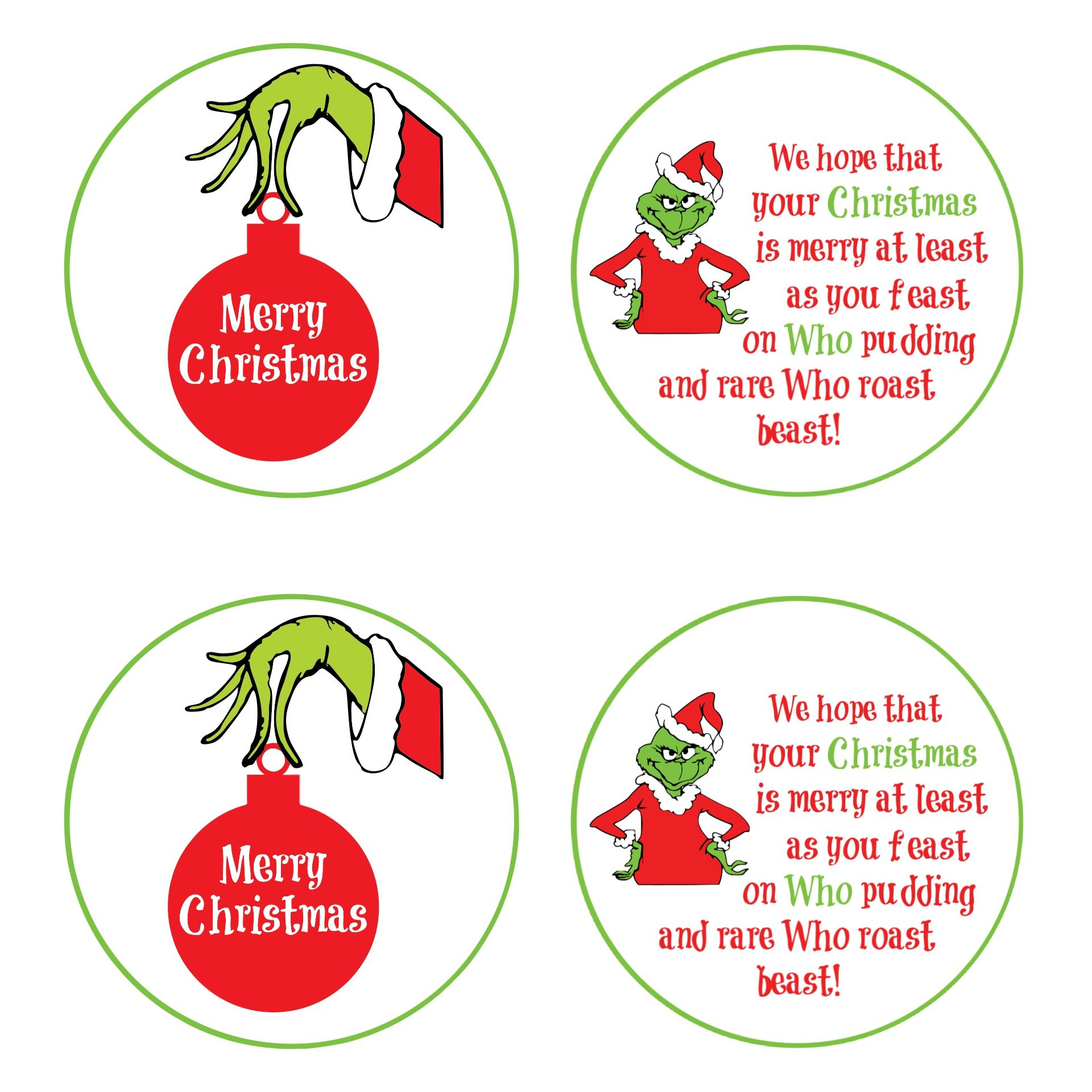Grinch Pills Tags - 10 Free Pdf Printables | Printablee in Free Printable Grinch Pills Printable
