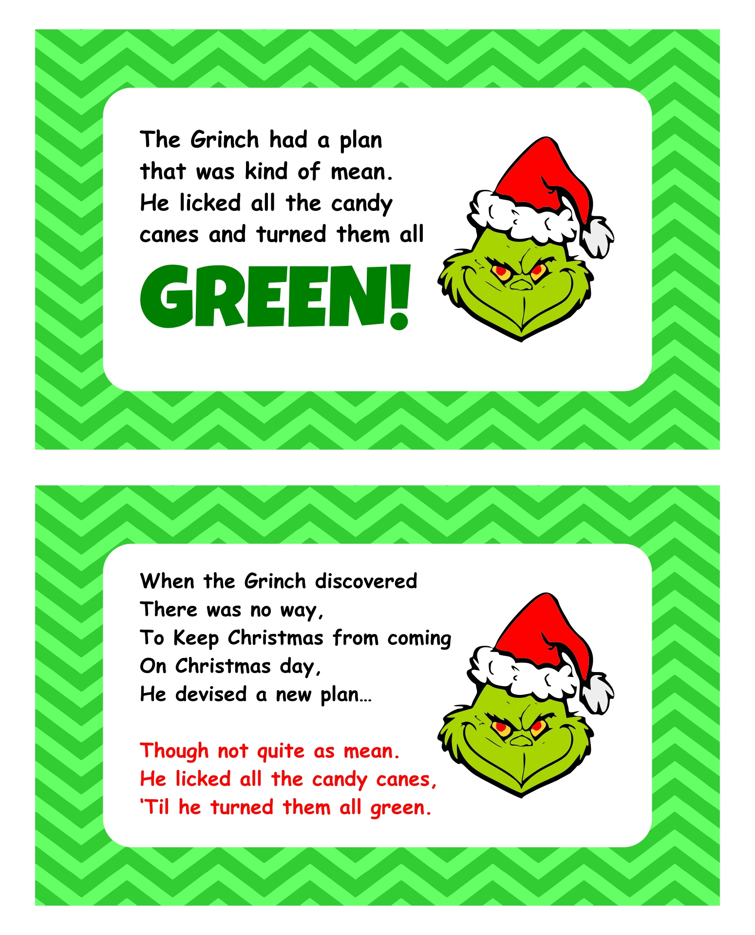 Grinch Pills Tags - 10 Free Pdf Printables | Printablee regarding Free Printable Grinch Candy Cane Tags