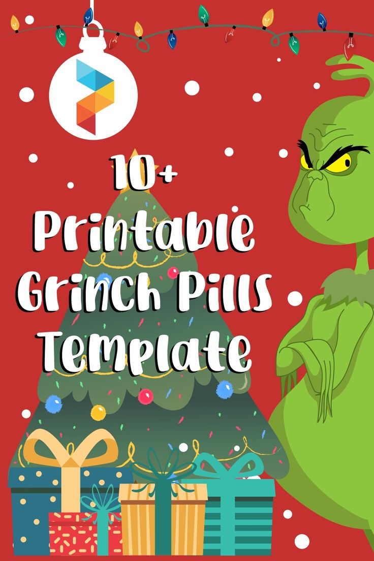 Grinch Pills Template - 10 Free Pdf Printables | Printablee within Grinch Pills Free Printable Template
