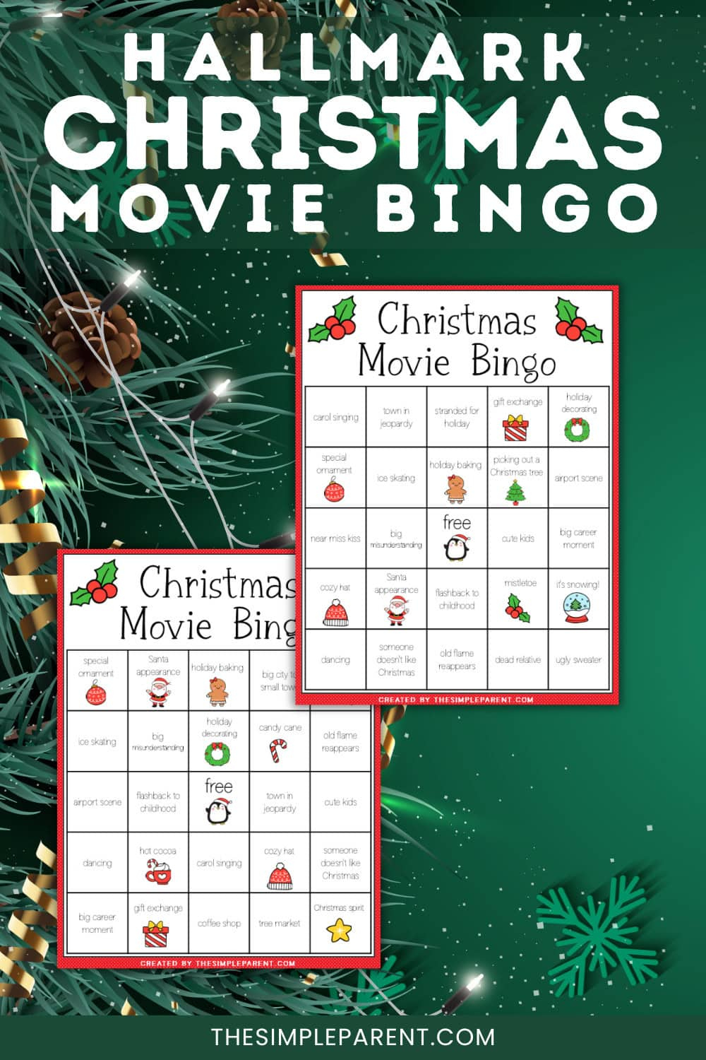 Hallmark Movie Bingo (Free Printable Cards!) with Hallmark Movie Bingo Cards Free