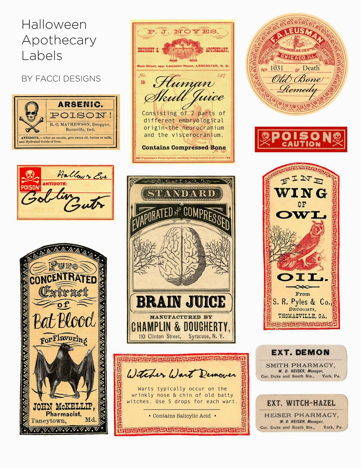 Halloween Love: Spooky Apothecary Labels Free Printable | Brooklyn with regard to Vintage Printable Free Printable Halloween Apothecary Labels