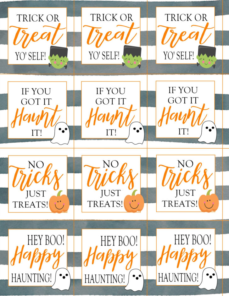 Free Printable Printable Halloween Tags For Goodie Bags