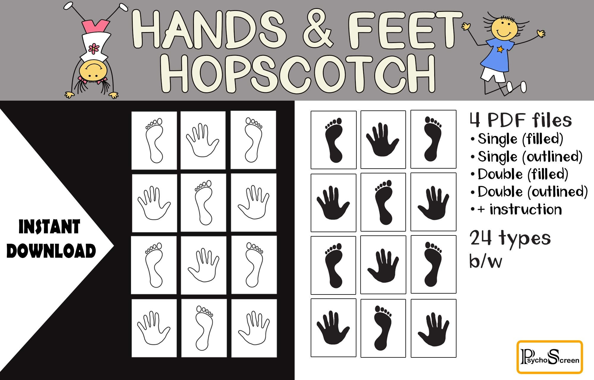 Hands &amp;amp; Feet Hopscotch: The Best Game For The Kids And Adults intended for Hands and Feet Hopscotch Printable Free