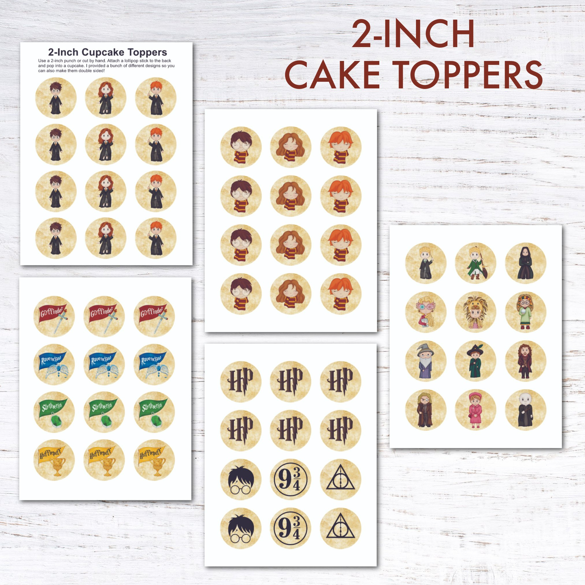 Harry Potter Birthday Party Free Printables — Krafty Planner regarding Printable Harry Potter Cupcake Toppers