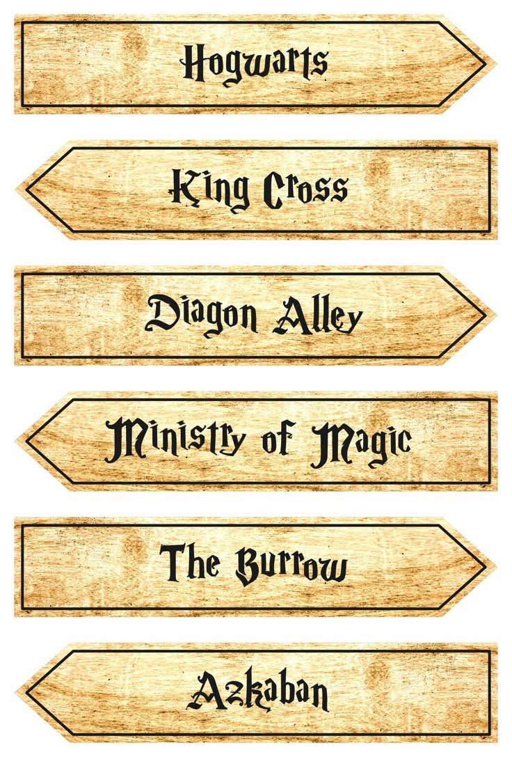 Harry Potter Signs - 15 Free Pdf Printables | Printablee within Harry Potter Signs Printable Free