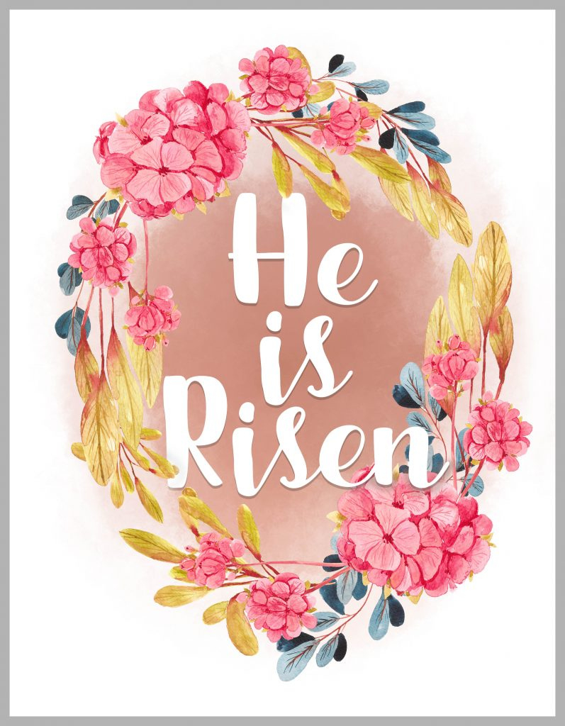 He Is Risen! Free Easter Printable - Clumsy Crafter with regard to He Is Risen Printables