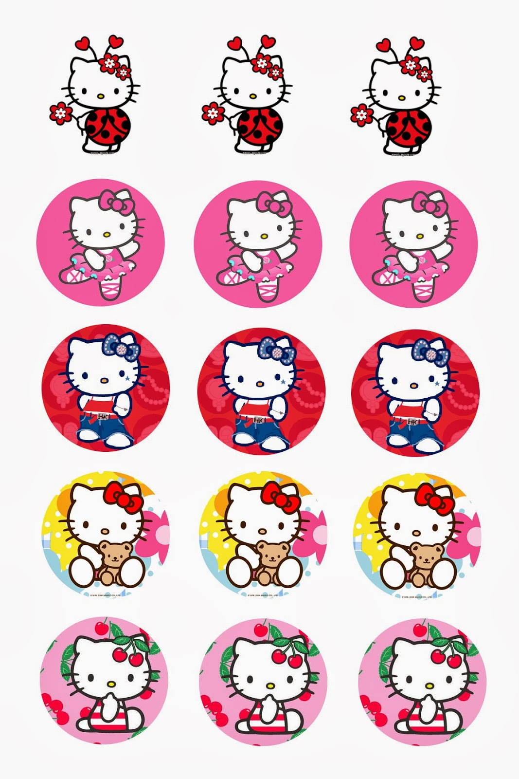 Hello Kitty Party Free Printable Cupcake Toppers Or Labels. - Oh with Printable Hello Kitty Cupcake Toppers