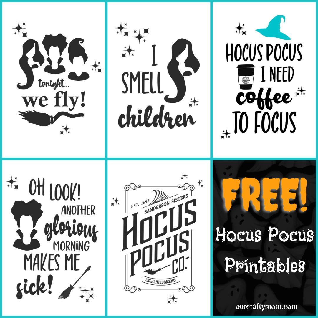 Hocus Pocus Art throughout Free Hocus Pocus Printable