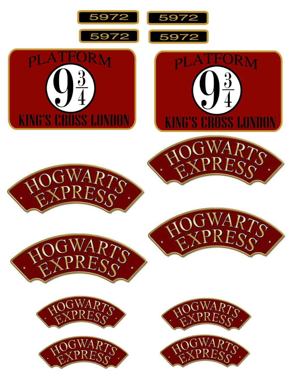 Hogwarts Express On Sale Printable with Hogwarts Express Printable Sign