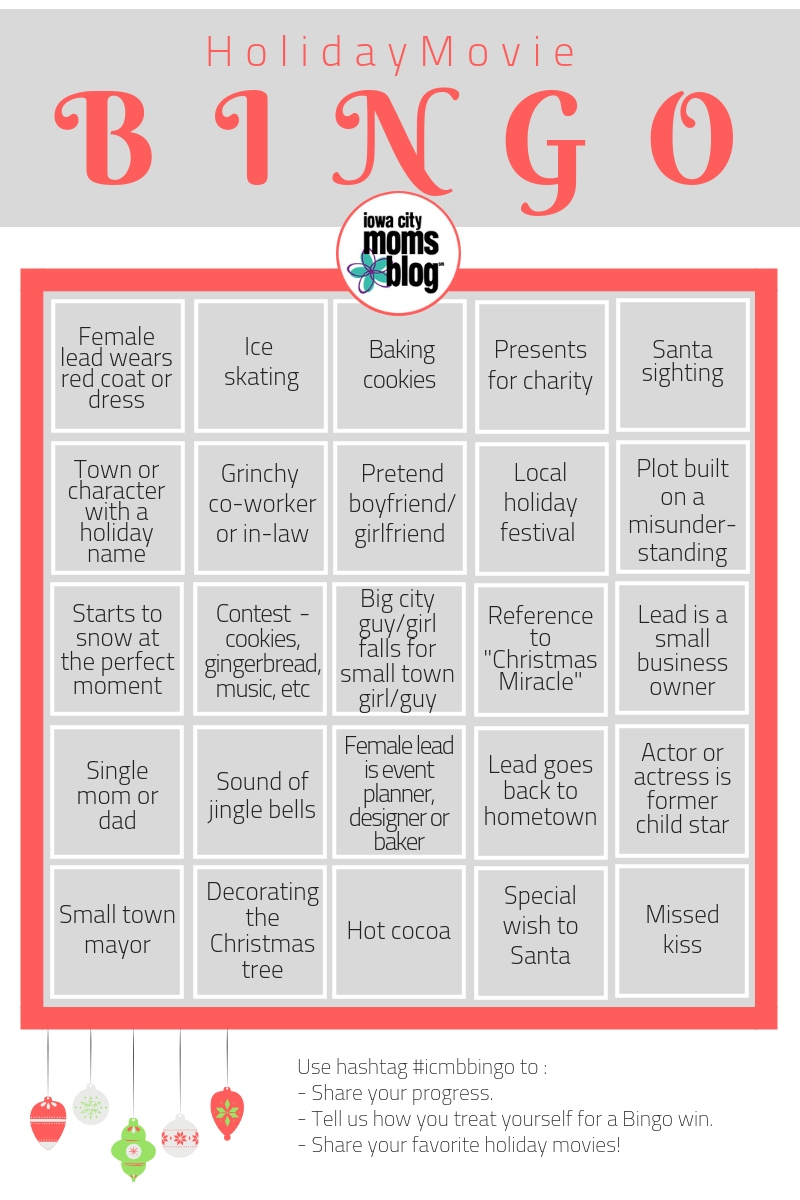 Holiday Movie Bingo (+ Free Hallmark/Christmas Movie Bingo Card!) inside Holiday Movie Bingo Cards