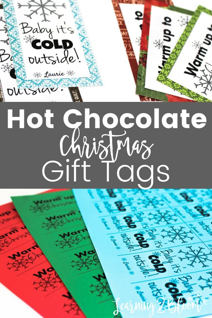 Hot Chocolate Gift Tags for Free Printable Hot Cocoa Tags