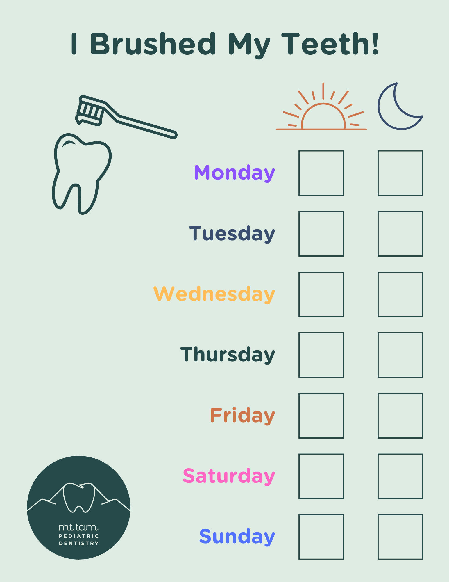 How Often Should My Child Brush? Plus, Free Toothbrushing Chart intended for Free Printable Teeth Brushing Chart