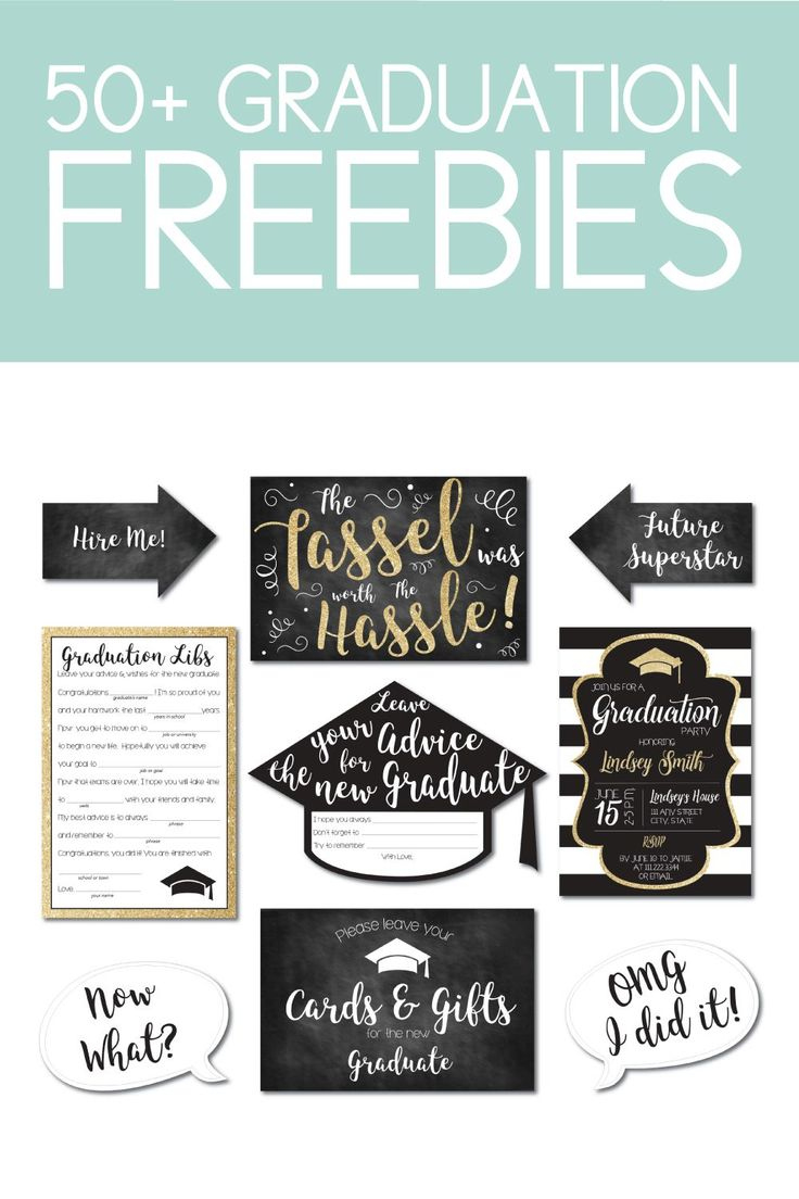 How To Download 50 Graduation Printables For Free in Graduation Party Printables Free