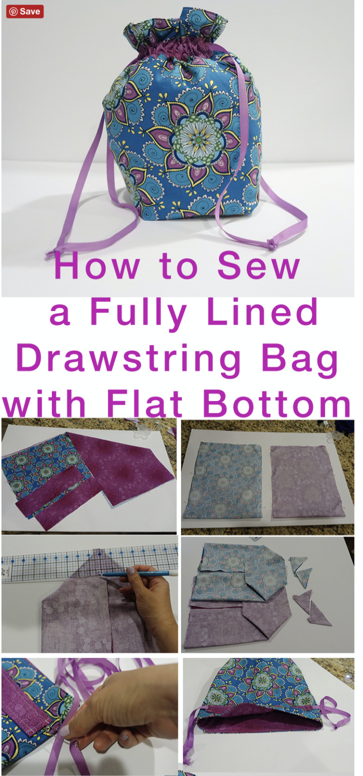 Free Printable Drawstring Bag Pattern