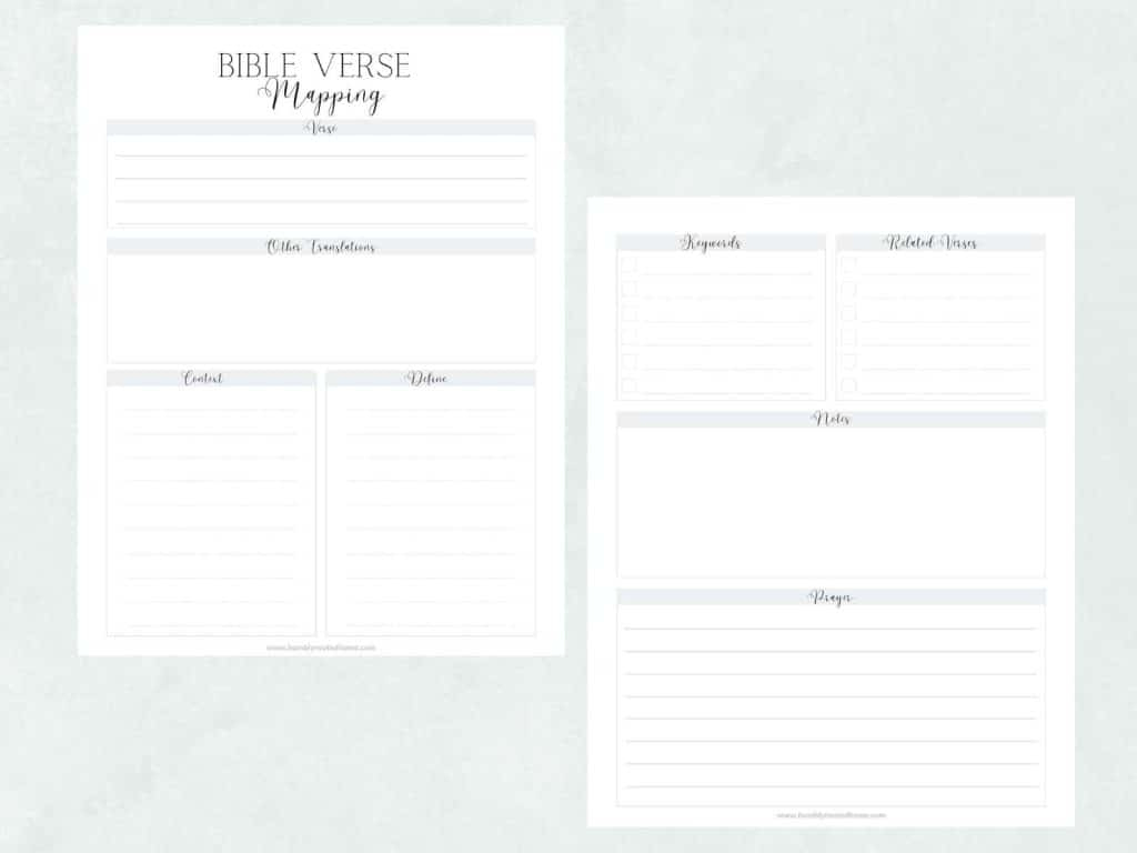 How To Use Bible Verse Mapping (Free Printable Worksheet!) throughout Free Bible Verse Mapping Printable