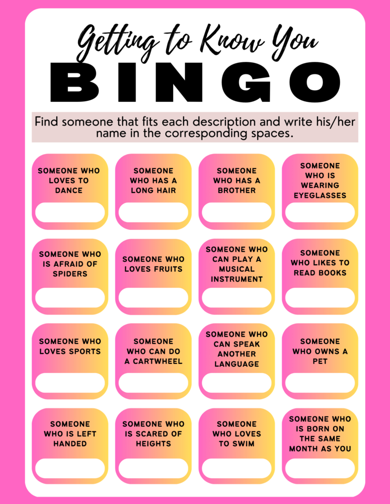 Human Bingo: A Fun And Effective Icebreaker – Tcea Technotes Blog regarding Ice Breaker Bingo Card Generator