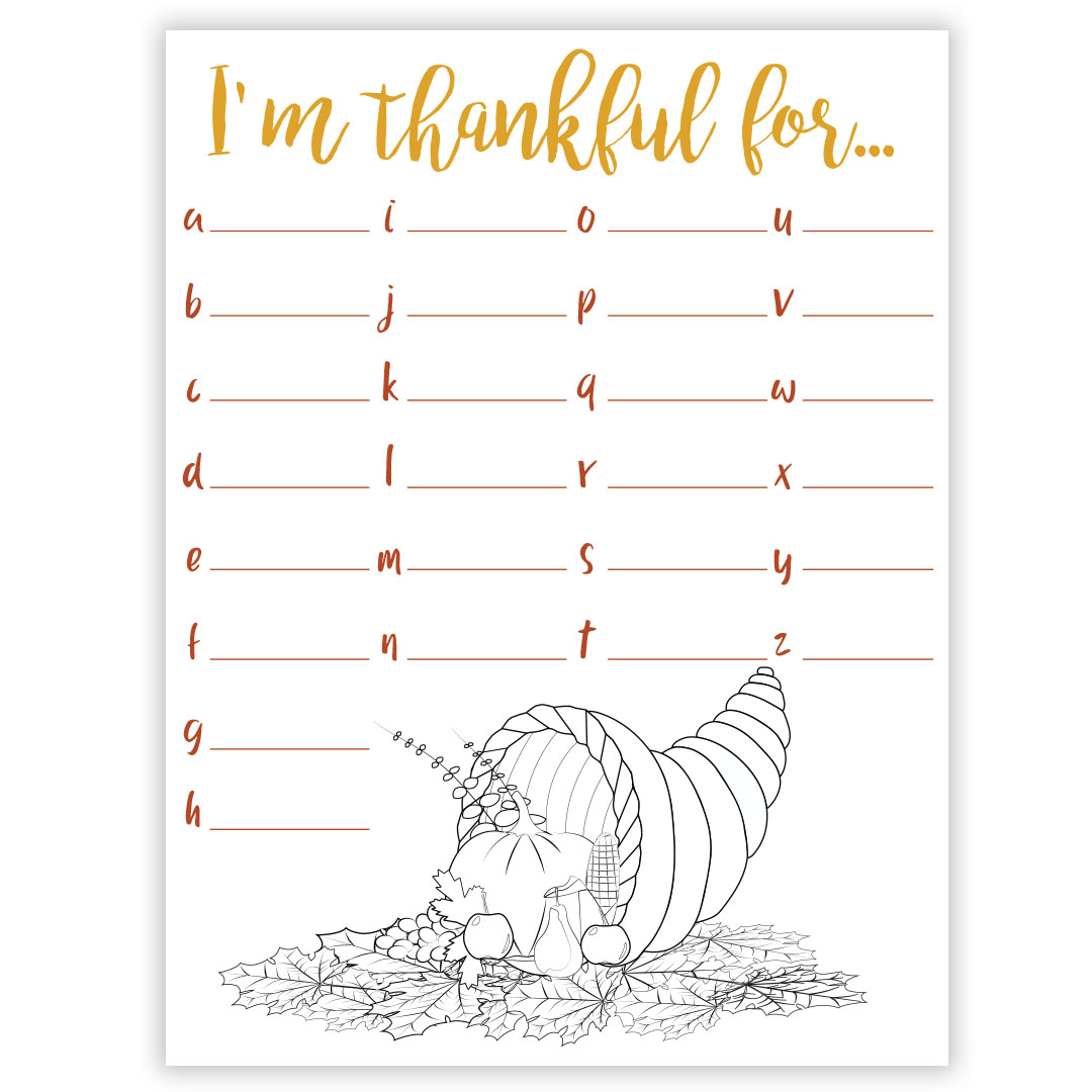 I&amp;#039;M Thankful For Gratitude Worksheet - Digital Download pertaining to Free Printable Gratitude Worksheets
