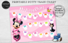 Instant Download Reward Chart Printable Chart Minnie Chart Potty throughout Free Printable Minnie Mouse Potty Chart