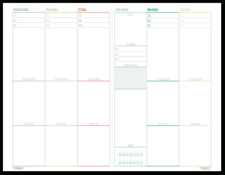 Blog Planner Printable Free