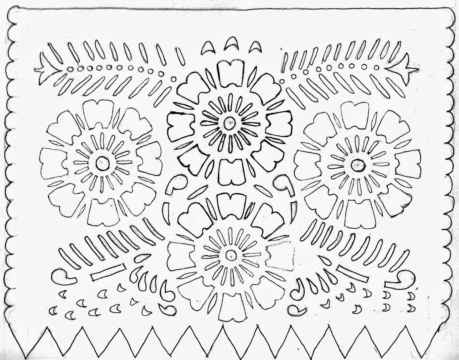 Introducing New Worlds With A Shrug: Make This: Papel Picado throughout Free Printable Papel Picado Template