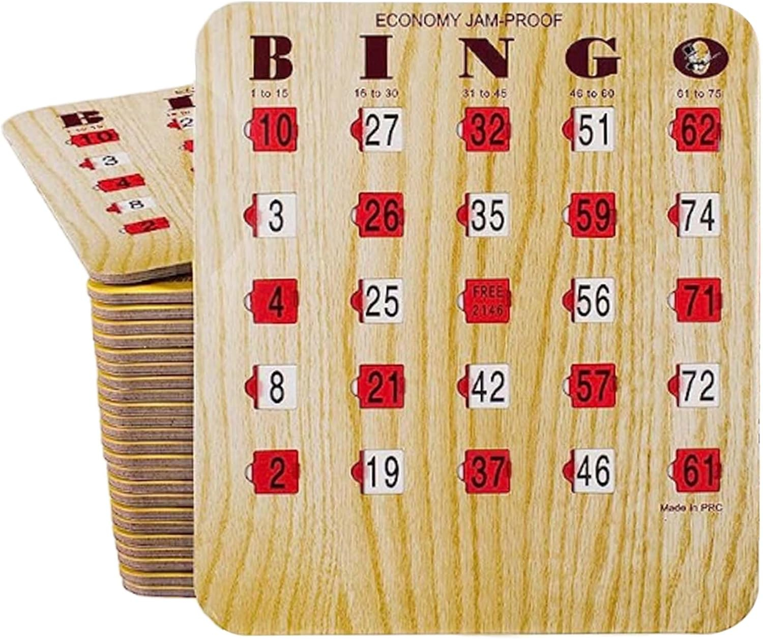 Jam-Proof Fingertip Slide Bingo Cards - Tan Style Ghana | Ubuy pertaining to Slide Cards For Bingo