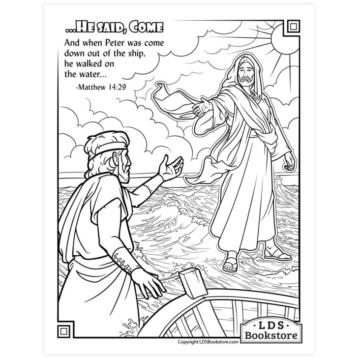 Printable Jesus Walks on Water Activity