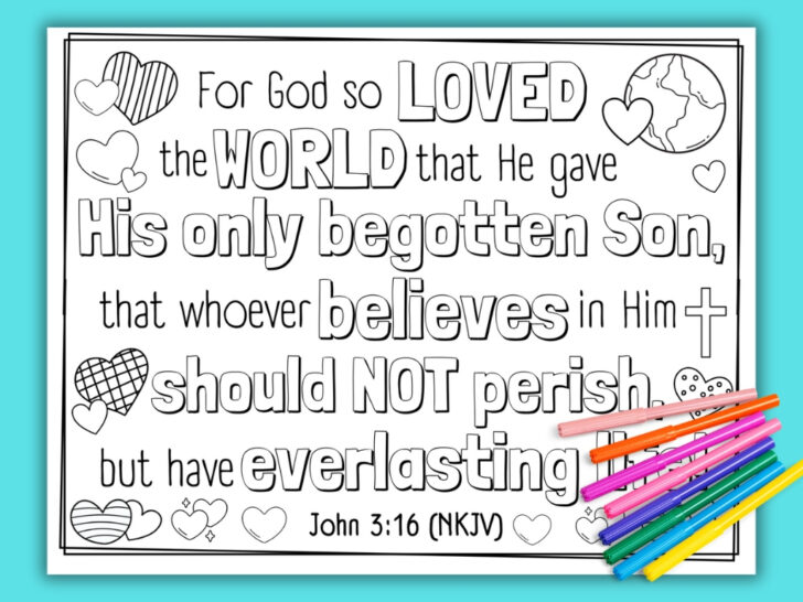 John 3 16 Printable