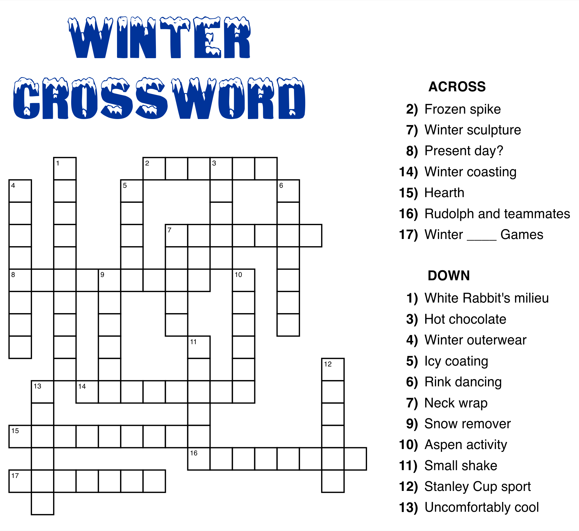 Jumbo Print Easy Crosswords #7 (Large Print Crosswords): Gaffney in Big Crossword Puzzles Printable
