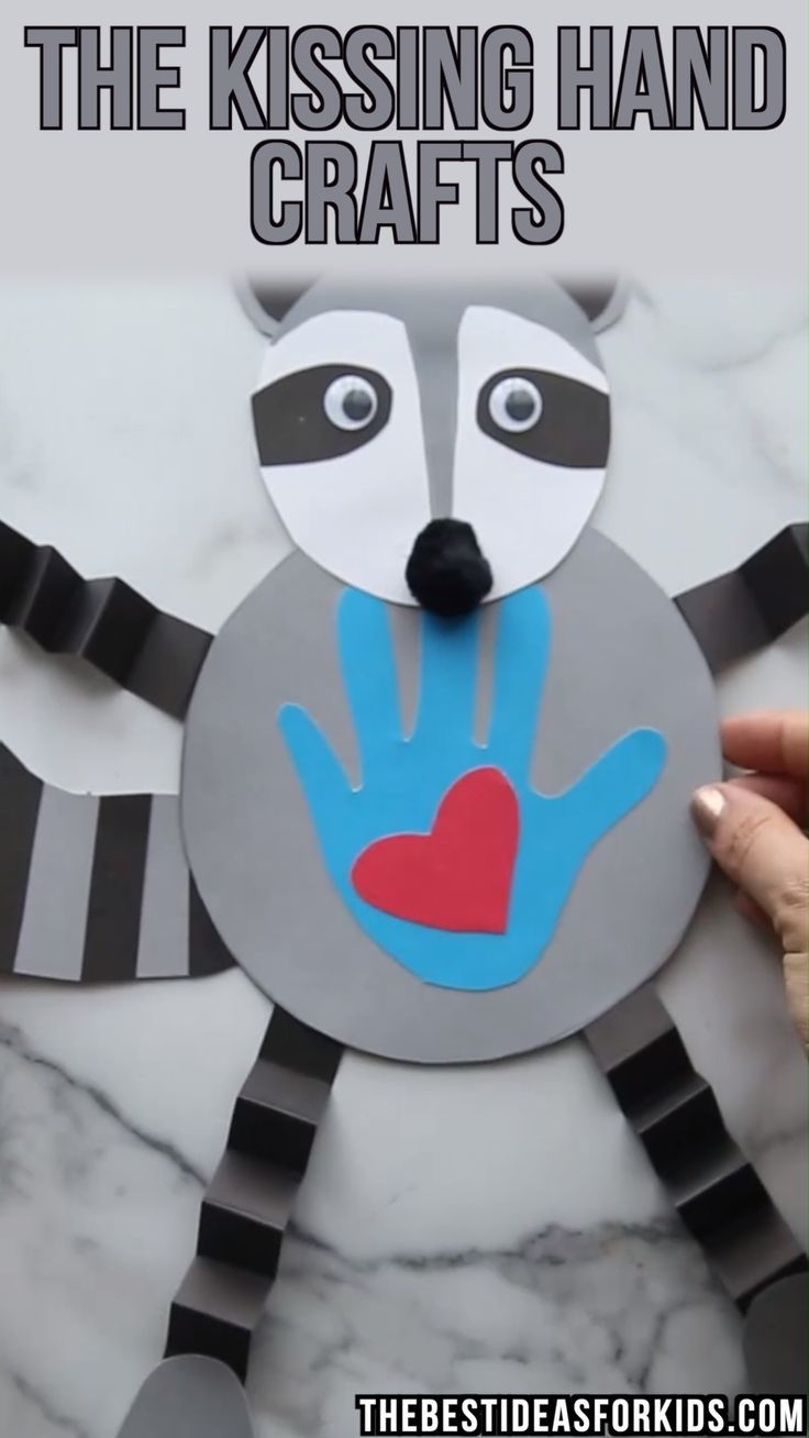 Kissing Hand Crafts (With Free Printable Templates) - The Best within Kissing Hand Raccoon Puppet Template Free Printable