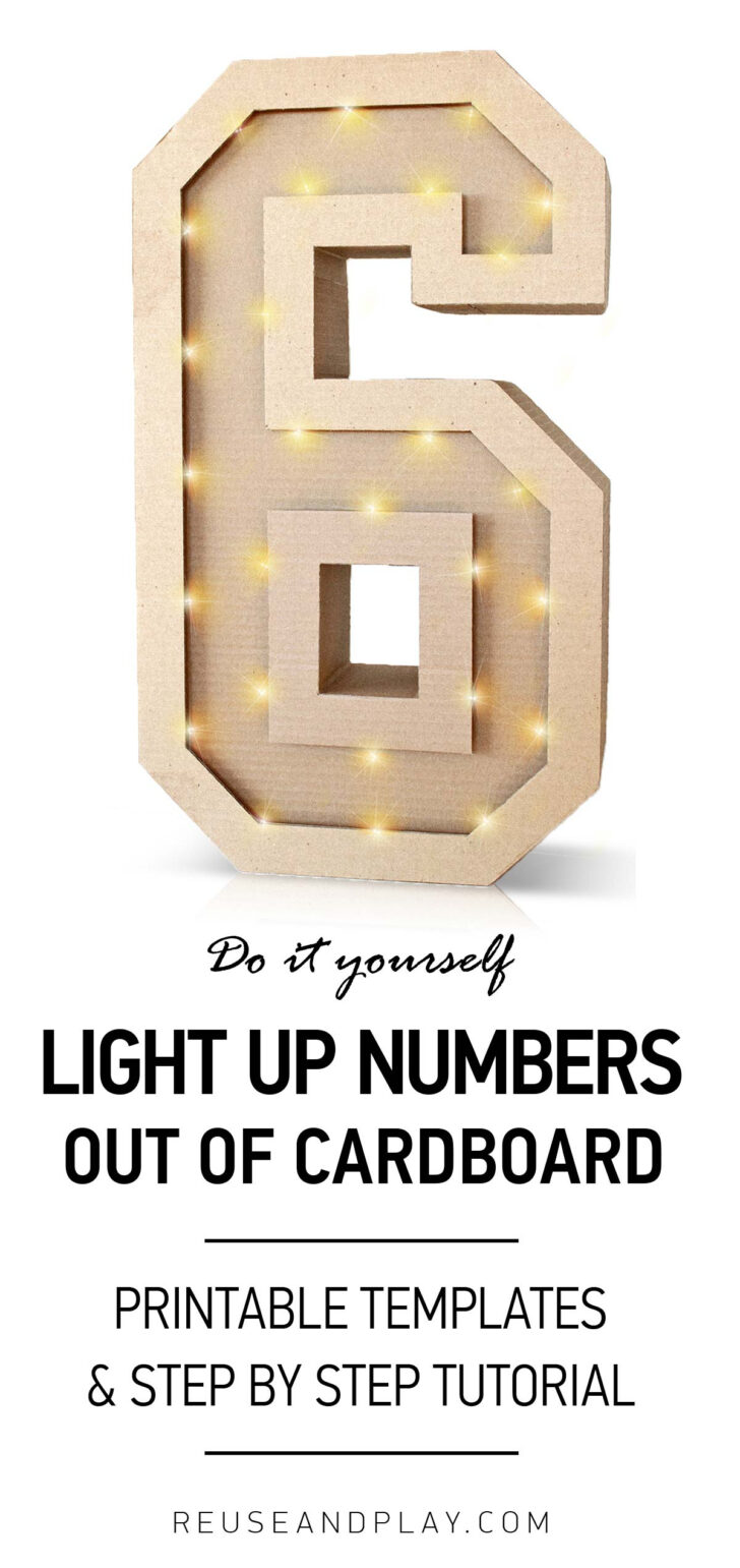 Printable Marquee Number Template Free