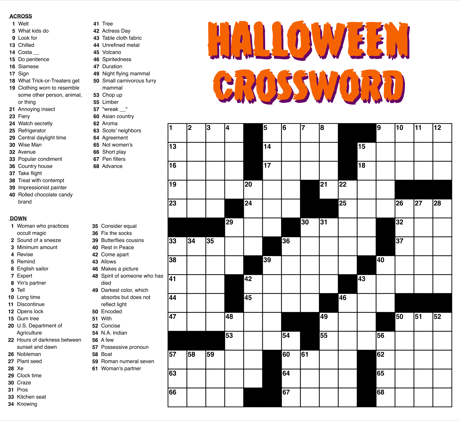 Large Print Crosswords #4Thomas Joseph: 9781402712388 - Union regarding Big Crossword Puzzles Printable
