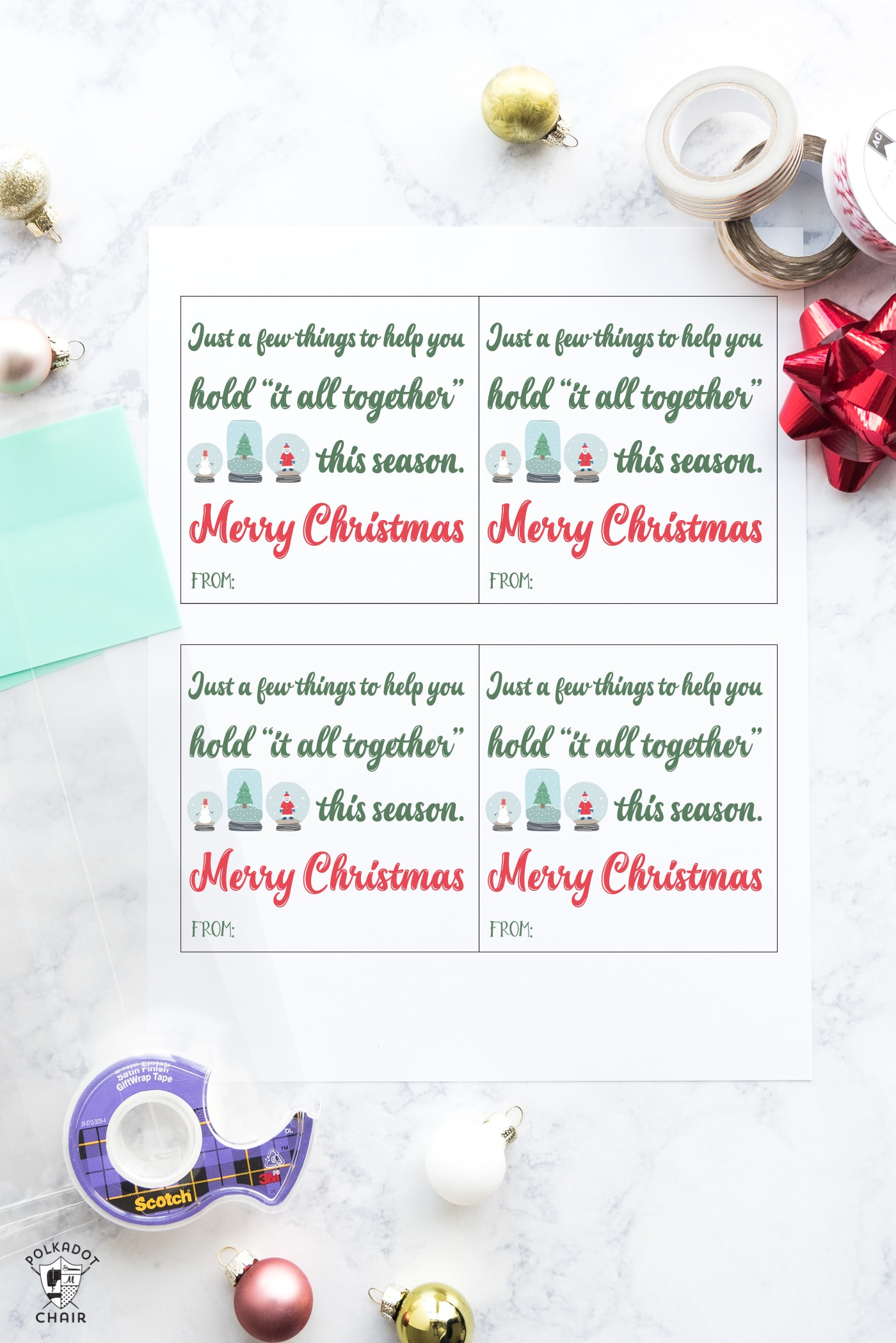 Last-Minute Christmas Neighbor Gift &amp;amp; Free Printable | Polka Dot Chair with regard to Free Printable Neighbor Gift Tags